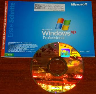 Microsoft Windows XP Professional Hologram Install CD-ROM Handbuch inklusive COA-Key, Enhält Service Pack 2 - Version 2002, Artikel Nr X10-59874 DE Microsoft Corporation 2004